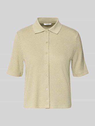 OPUS Regular Fit Poloshirt mit durchgehender Knopfleiste in Hellgruen, Gr&ouml;&szlig;e 36