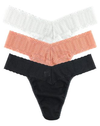 Hanky Panky 3Pk Org Rise Thong