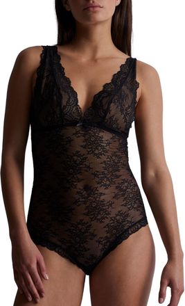 Aubade Womens Danse Des Sens Plunge Bodysuit - Black Polyamide - Size X-Small