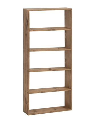 Deco Wood Estanter&iacute;a de madera maciza con 4 estantes envejecido 80,2x179,6cm