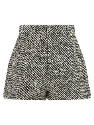 Versace Bicolor Virgin Wool Bermuda Shorts - Gray