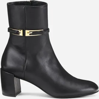 AGL Lynn Buckle Bootie in Black Nappa at Nordstrom, Size 39.5