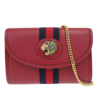 Gucci Pre-owned Gucci Mini Calfskin Rajah Web Chain Crossbody Ladies AW63ETUGEOZ6YX9G