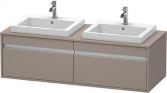 Duravit Ketho Mueble De Pared 6797, 2 Extra&iacute;bles, 1400mm, Para 2 - Duravit