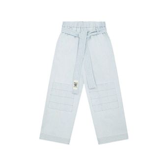 Stella McCartney Stella McCartney Blauwe Katoenen Casual Broek