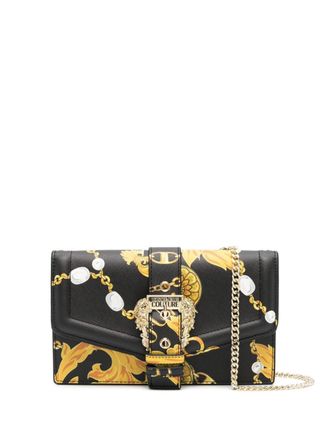 Versace Jeans Couture Crossbodytas met luipaardprint - Zwart