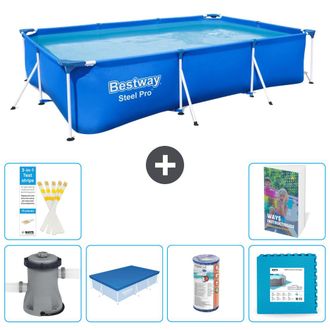 Bestway Piscina Bestway Steel Pro Rectangular - 300x201x66 Cm - 7-piezas S254