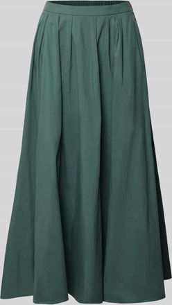 robe l&eacute;g&egrave;re Midirock mit gelegten Falten in Gruen, Gr&ouml;&szlig;e 36