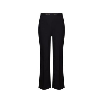 Elisabetta Franchi Cropped Trousers - female - Elisabetta Franchi - Cropped Trousers - Black - XL - Trousers