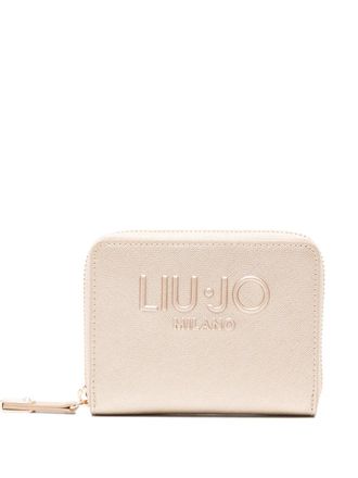 Liu Jo logo-embossed zip wallet - Neutrals