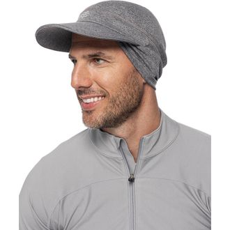 Coolibar Fitness Cap with Ear Coverage - UPF 50+ Sun Protection - Emmet in Charcoal Heather at Nordstrom, Size Small