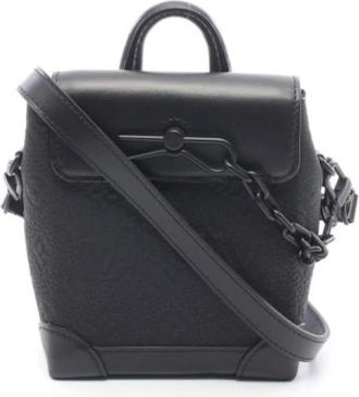 Louis Vuitton Pre-owned Shoulder Bag - Heren - Vintage Handtas - Zwart - ONE Size - Leer - Vintage