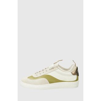 Scotch & Soda Beige Leather Low Top Womens Sneakers