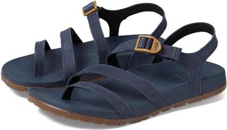 Chaco Womens Chaco Lowdown JCH109676Z Sandals Navy Leather Strappy HAWK1248