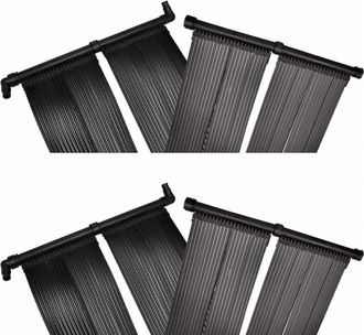 vidaXL Panel De Calentador Solar De Piscina 4 Uds 80x620 Cm Vidaxl