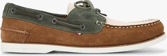 Tommy Hilfiger Mens Suede Boat Shoes - Multi - US 11.5 / EU 45