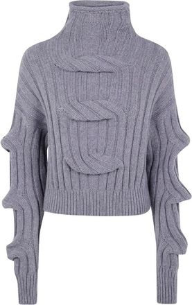 MRZ 3D Braid High Neck Sweater