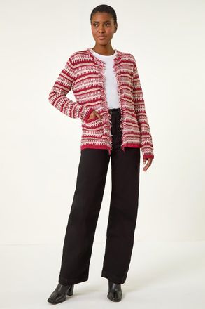 Roman Linear Textured Cardigan