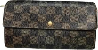 Louis Vuitton Pre-owned Vintage Portemonnee - Dames - Vintage Accessoires - Bruin - ONE Size - Leer - Vintage