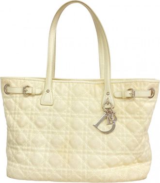 Dior White Canvas Tote Bag (Pre-Owned)