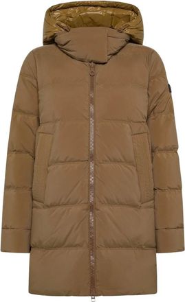 Peuterey Unix ML Bmat Piumino con cappuccio - Dames - Parka Jassen - Bruin - XL - Jassen