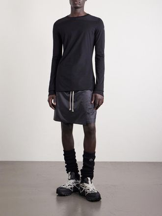 Rick Owens + Moncler Straight-Leg Shell Drawstring Shorts
