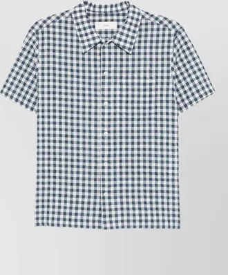 Dunst checked short-sleeve shirt