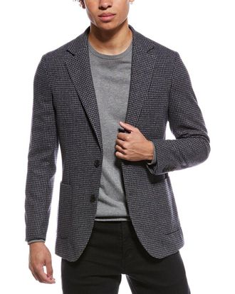 Reiss Wool-Blend Puppytooth Blazer