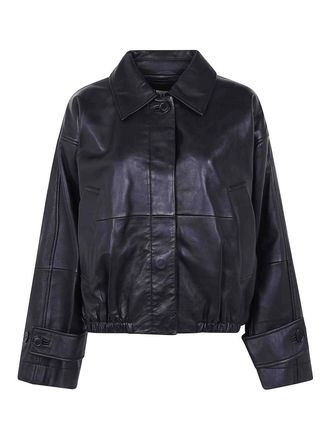 R&oacute;he Leather Blouson Jacket