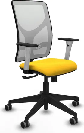Piqueras y Crespo Sedia Da Ufficio Piqueras Y Crespo Motilla Giallo Pelle Sintetica