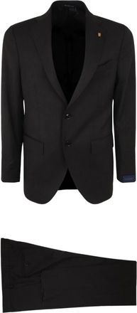 Sartoria Latorre Tweedelig pak met twee knopen - Heren - Business pakken - Bruin - 2XL - Tweed - Kostuums