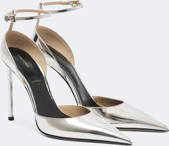 Tom Ford Metallic leather pumps