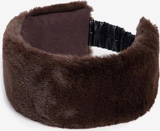 Apparis Stirnband aus einfarbigem Plüsch Eleni