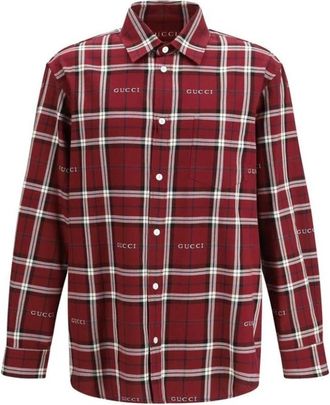 Gucci Casual Shirts, male, Multicolor, Size: M Cotton Pattern Shirt