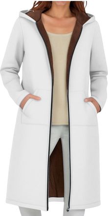 Generic Womens Hoodies Zip up Fall Winter Fleece Jackets Lightweight Waterproof Windproof Oversized Hoodie Ladies Solid Up Casual Loose Fit Jacket Comfortable