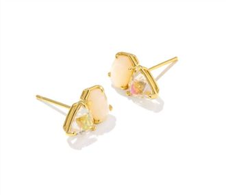 Kendra Scott Womens Tatum Stud Earrings In Gold Neutral Mix