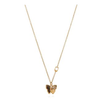 Coach Accessoires, Dames, Geel, ONE Size, Butterfly Hanger Ketting
