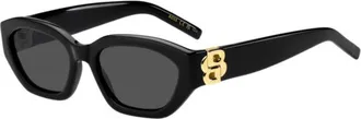 BOSS Black-acetate sunglasses with Double B monogram