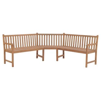 vidaXL Vidaxl - Banco De Esquina De Jard&iacute;n Madera Maciza Teca 185x185x90 Cm