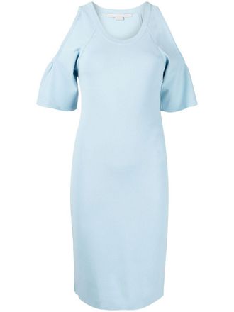 Stella McCartney Jurk met open schouders - Blauw