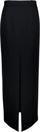 Tom Ford Crepe Envers Satijn Maatwerkrok - Dames - Maxi Rokken - Zwart - XS - Satijn - Rokken