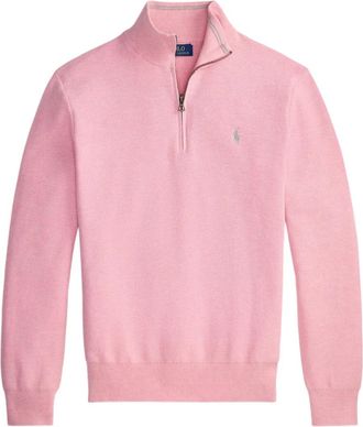 Polo Ralph Lauren knit quarter-zip sweatshirt - Pink