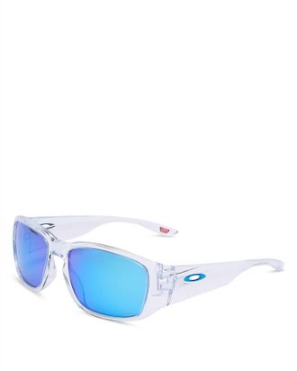 Oakley Womens Tourniquet Sunglasses In Polished Clear Prizm Sapphire