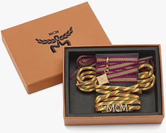 MCM Shoelaces And Charms Set