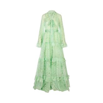 Roberto Cavalli Jaguar Mint Maxi Dress - female - Roberto Cavalli - Maxi Dresses - Green - M - Dresses