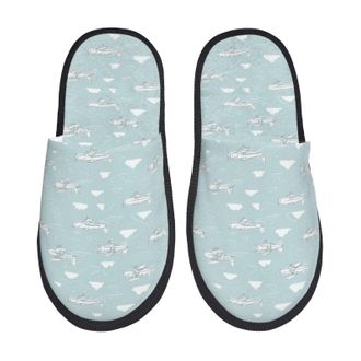 Generic Airplanes In The Sky (2) Unisex Shoes Slip On Sliders Fluffy Slippers For Indoor Bedroom Outdoor L