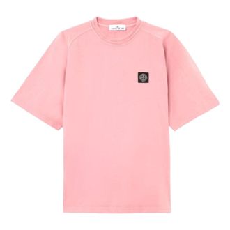 Stone Island 6100029 Compass Patch Heavy Oganic T-Shirt Oleander L1S156100029S0B50V008G