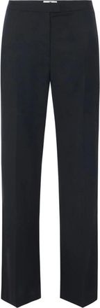 Elisabetta Franchi Broeken, Dames, Zwart, XS, Broek van gabardine stof