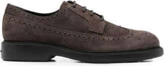 Hogan H704 Veter Schoenen - Heren - Veterschoenen - Bruin - 45 EU - Schoenen