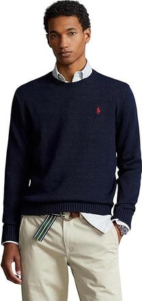 Polo Ralph Lauren Cotton Crew Neck Sweater Mens Clothing Hunter Navy : 2XL